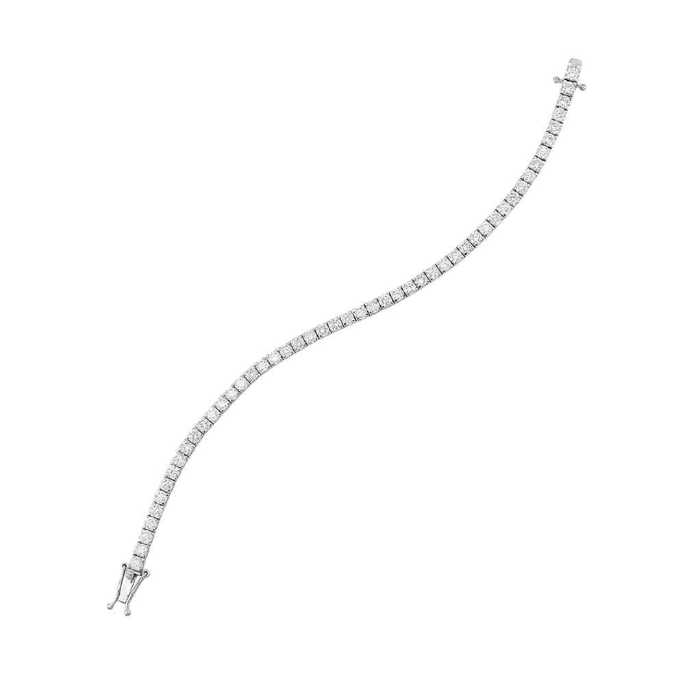 Lab Grown 14Kt White Gold Diamond 7Ctw Bracelet