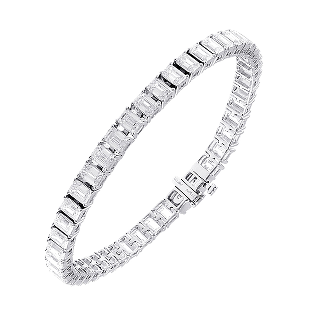 Lab Grown 14Kt White Gold Diamond 12Ctw Bracelet
