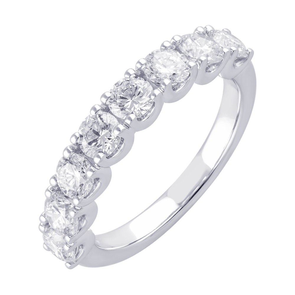 Lab Grown 14Kt White Gold Diamond 1 1/2Ctw Ring