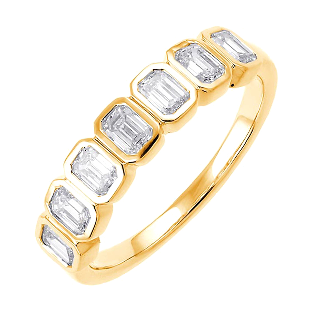 Lab Grown 14Kt Yellow Gold Diamond 3/4Ctw Ring