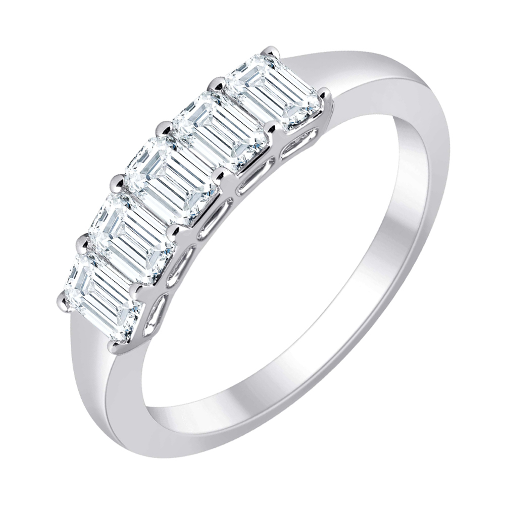 Lab Grown 14Kt White Gold Diamond 1Ctw Ring