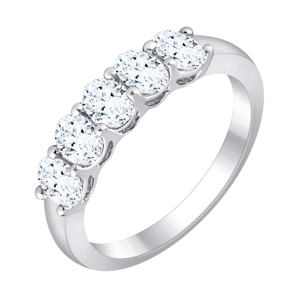 Lab Grown 14Kt White Gold Diamond 1Ctw Ring