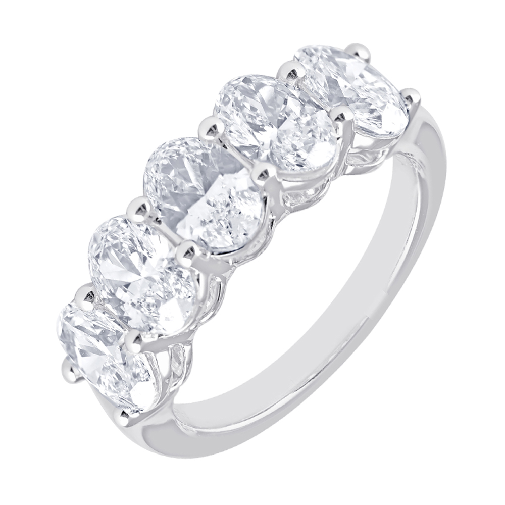 Lab Grown 14Kt White Gold Diamond 3Ctw Ring