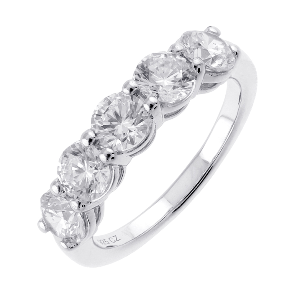 Lab Grown 14Kt White Gold Diamond 2Ctw Ring