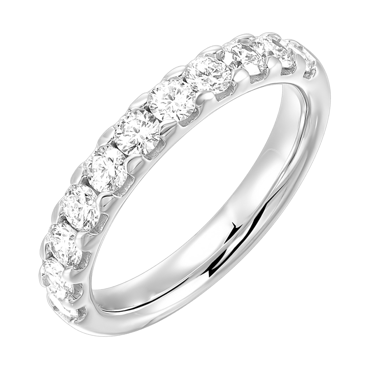 Lab Grown 14Kt White Gold Diamond 1Ctw Ring