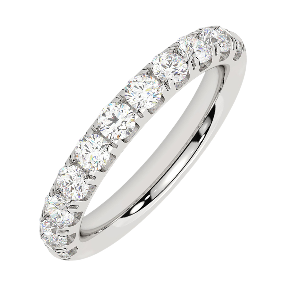 Lab Grown 14Kt White Gold Diamond 1 1/4Ctw Ring