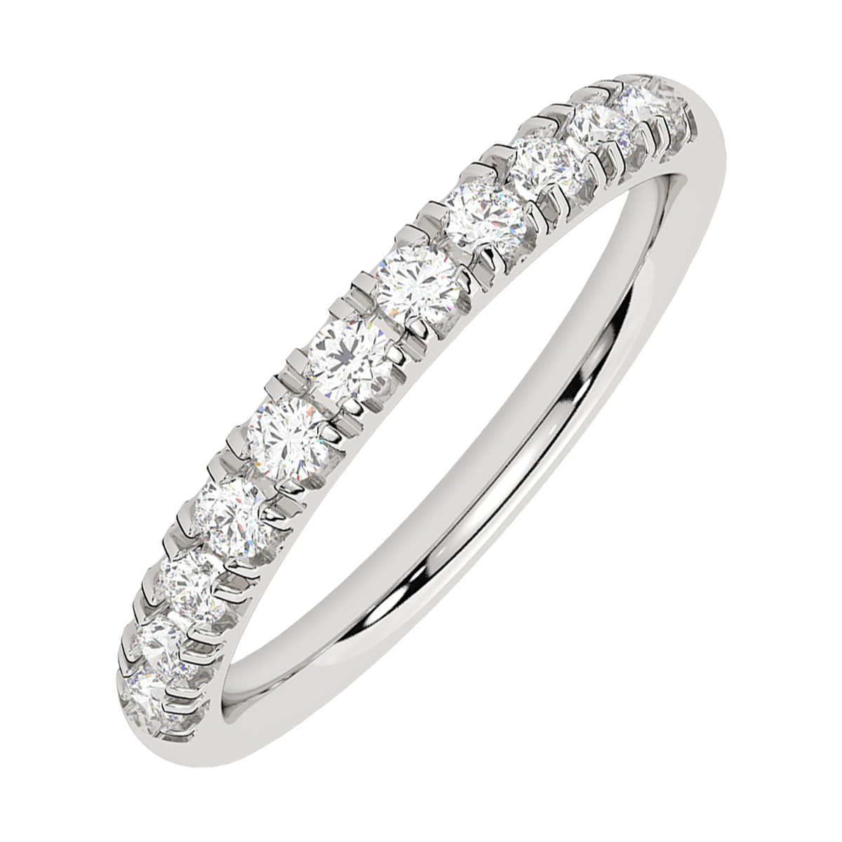 Lab Grown 14Kt White Gold Diamond 1/2Ctw Ring