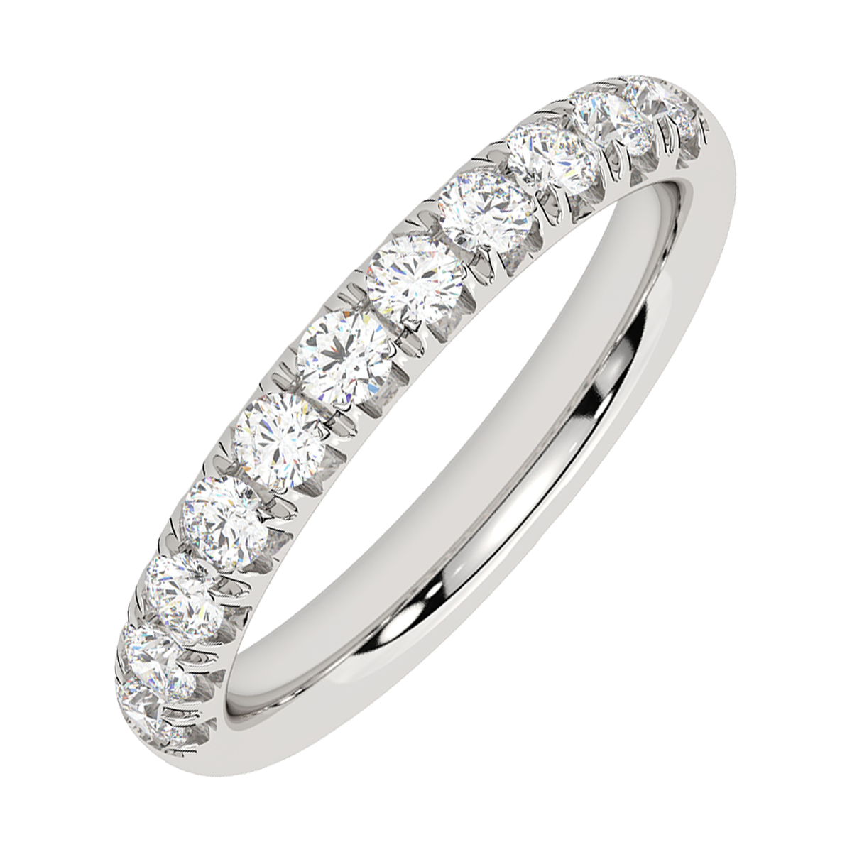 Lab Grown 14Kt White Gold Diamond 3/4Ctw Ring