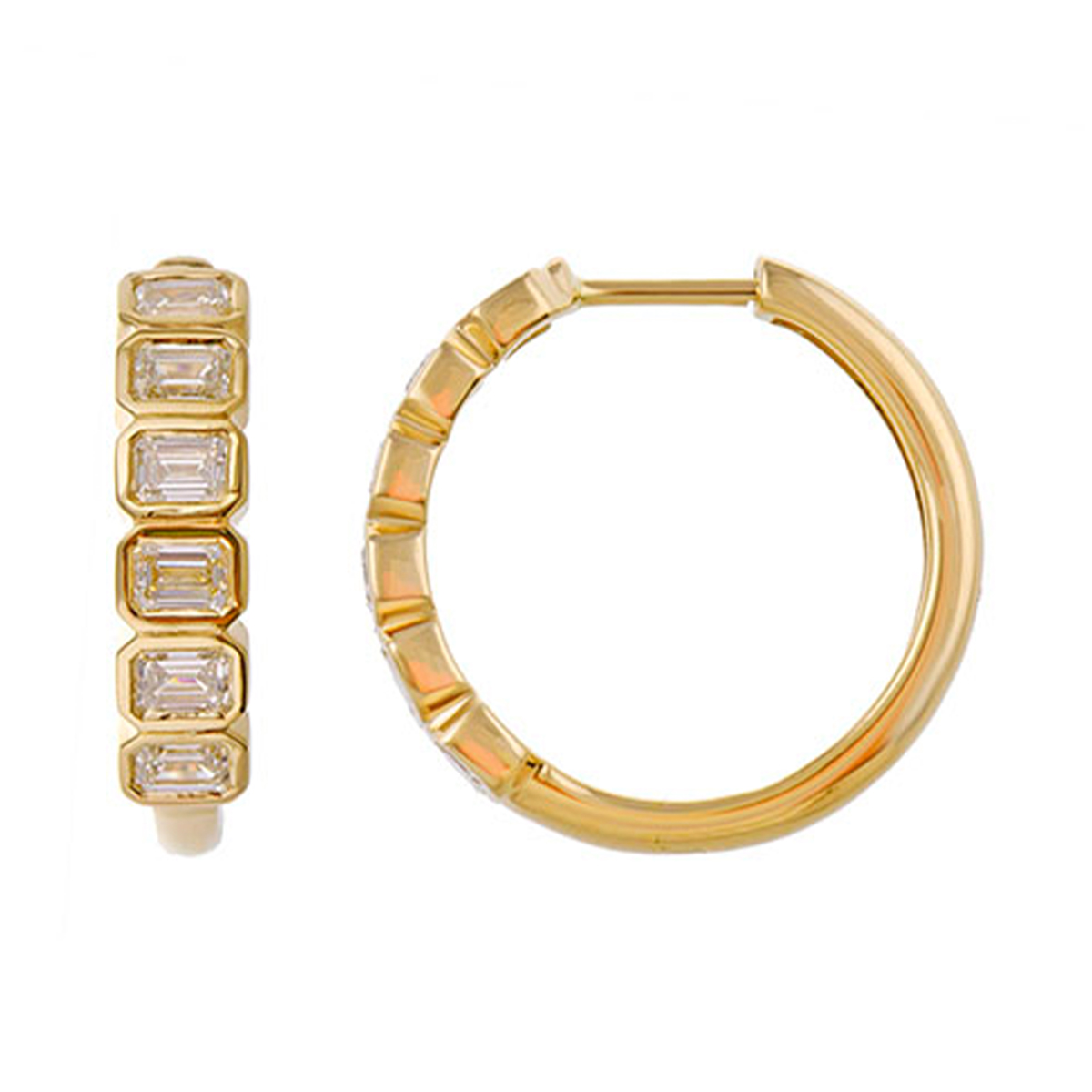 Lab Grown 14Kt Yellow Gold Diamond 1 1/3Ctw Earring