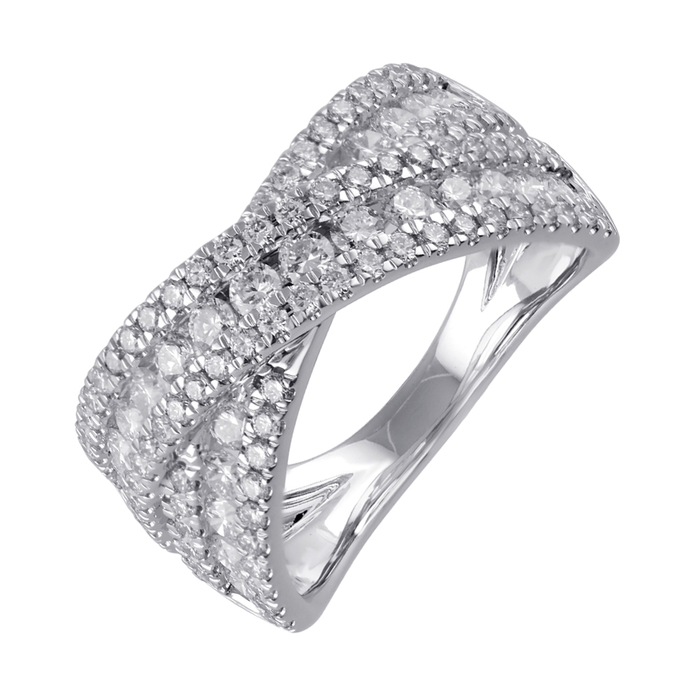 Lab Grown 14Kt White Gold Diamond 1 1/2Ctw Ring
