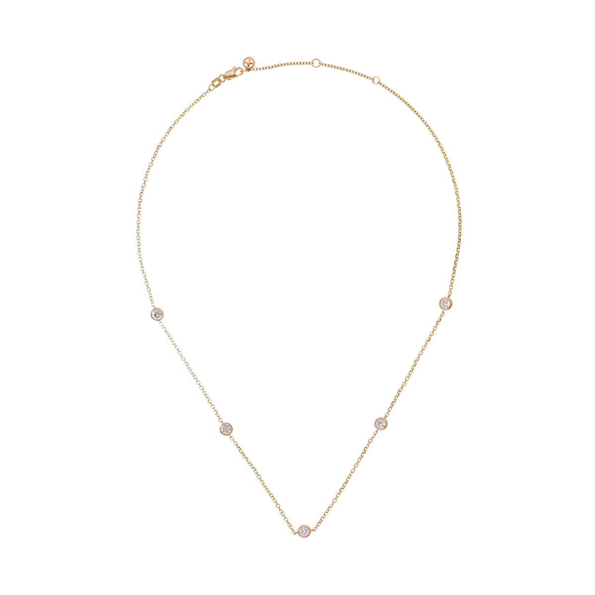 Lab Grown 14Kt Yellow Gold Diamond 1Ctw Necklace