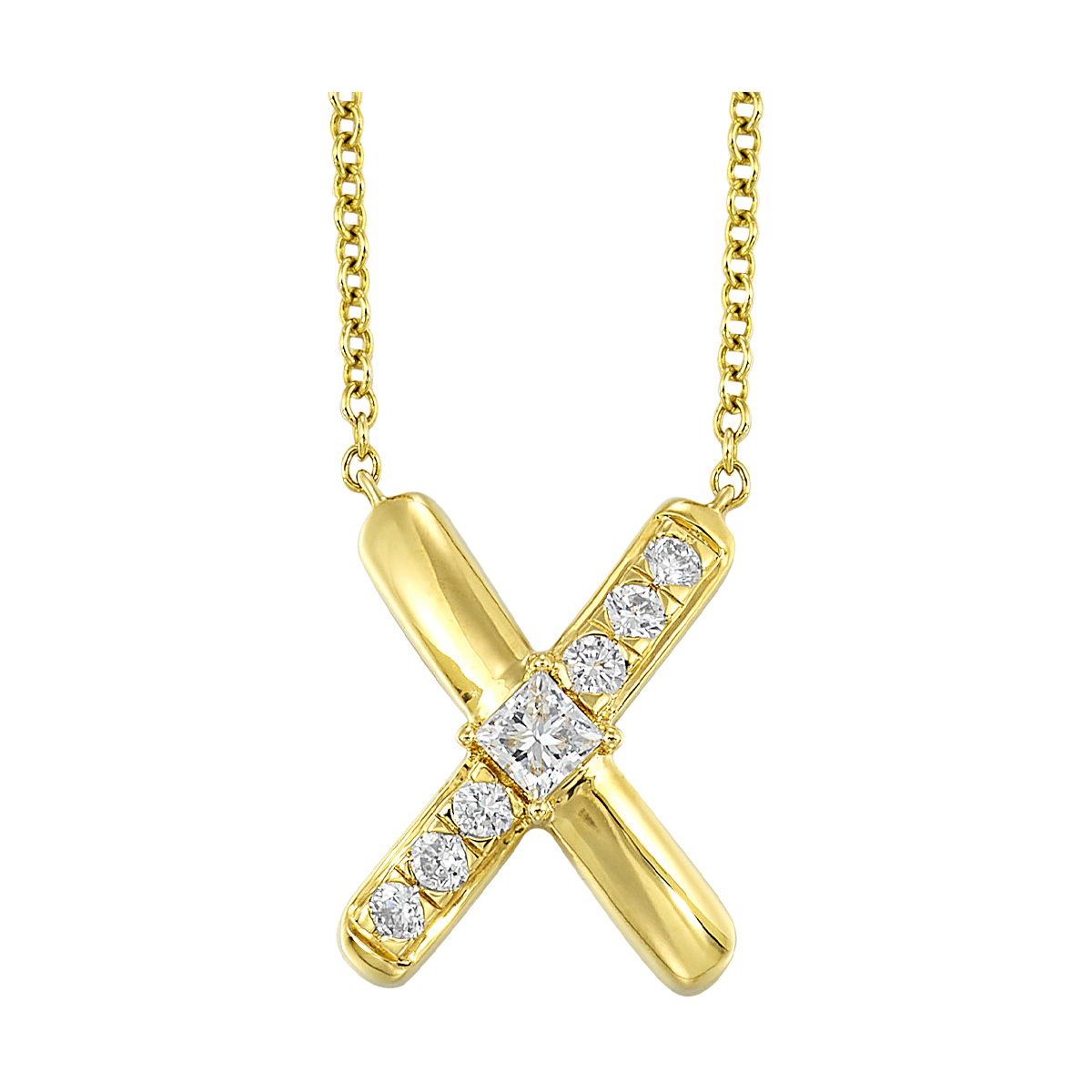 Lab Grown 14Kt Yellow Gold Diamond 1/3Ctw Necklace