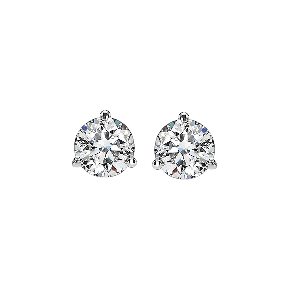 Lab Grown 14Kt White Gold Diamond 4Ctw Earring